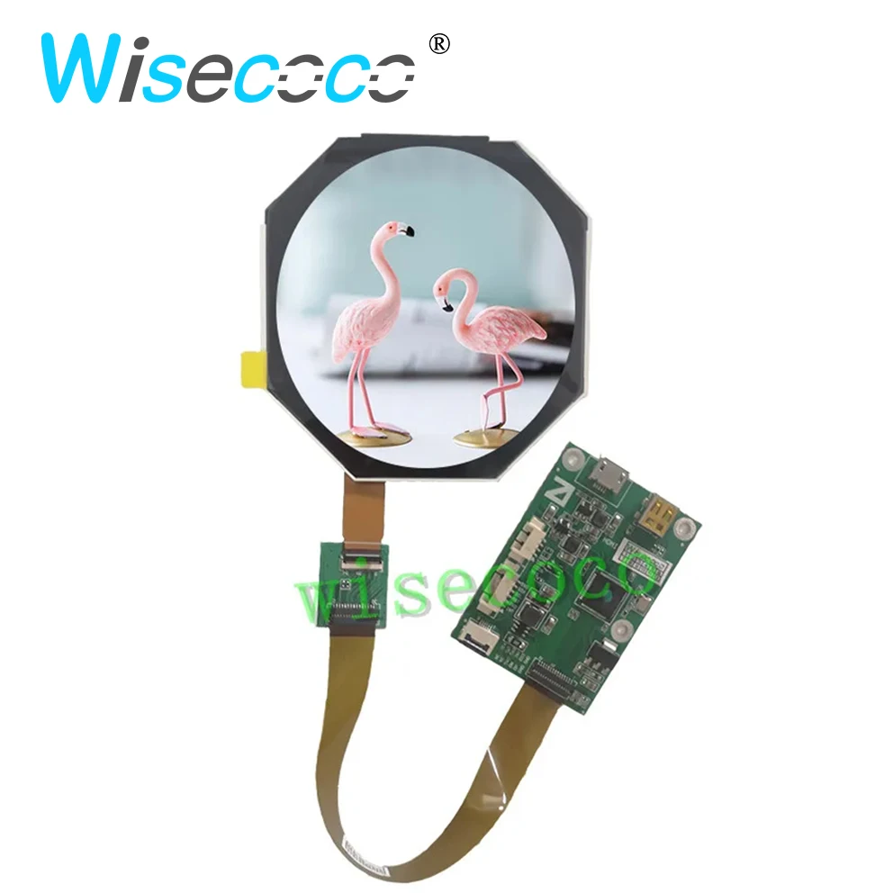 

2.5 Inch 480*480 IPS TFT Round LCD Screen Micro HDMI-Compatible MIPI Driver Controller Board Healthcare Circle Display Wisecoco