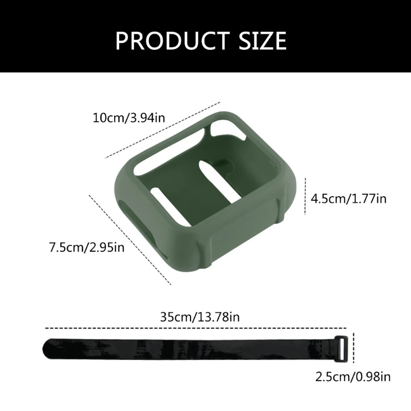 Water Resistant Silicone Skin for GO 4 Outdoor Bluetooth-compatible Speaker, Protective Case with Easy Access Carabiner Dropship