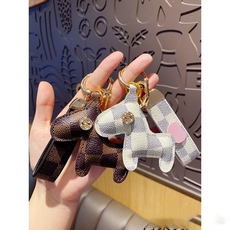 2025 Money Soon Car Keychain Female Exquisite Cute Retro Pony Car Keychain Hanging Accessories Backpack