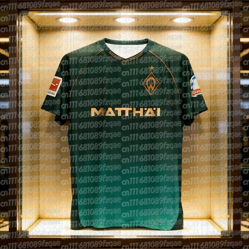 Camiseta Deportiva de Moda Werder Bremen Edición Conmemorativa para Niños, Estilo Gorpcore para Fans, Ropa de Playa, Combinable en Familia