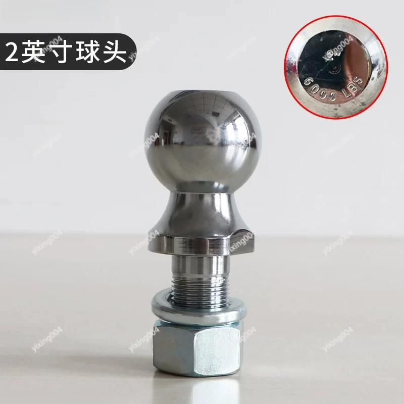 Car Tow Hook Ball Head, Off-road Trailer Hitch Bumper for RV Yacht Towing Accessory
