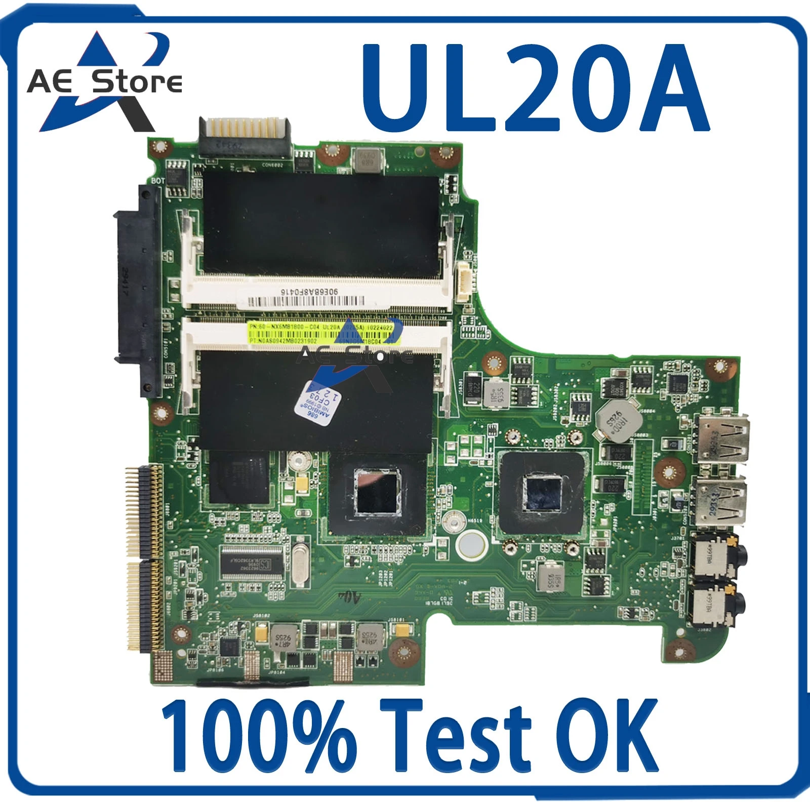 Материнская плата UL20A_MB REV2.1 для материнской платы ноутбука UL20A, тест основной платы идеально подходит