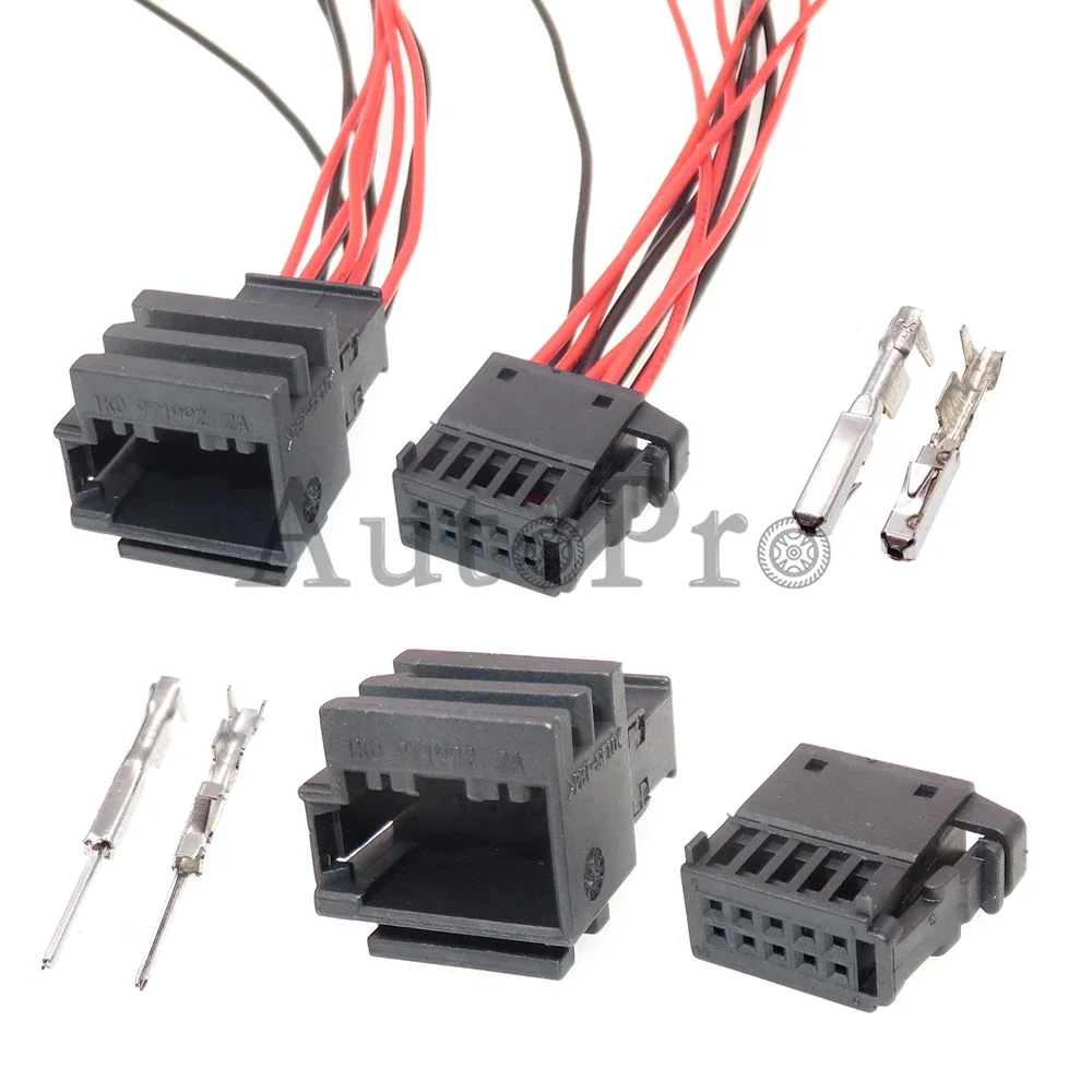 

1 Set 10 Hole 1K0971992 1670990-1 6R0972930 AC Assembly Auto Seat Adjustment Socket With Terminal Lift Switch Plug For VW Audi