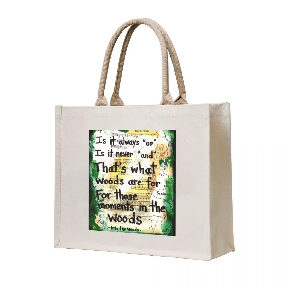 

Into the woods broadway musical theatre moment Tote Bag tote bag university Lady bags large size bags