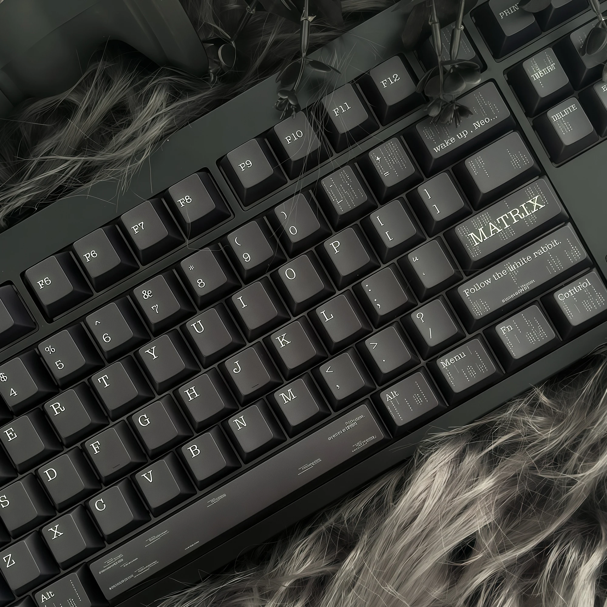 FKKeys The Matrix Thema Keycaps Set PBT Cherry Profile Aangepaste originele handgemaakte Keycaps voor mechanische toetsenbordaccessoires Cadeau