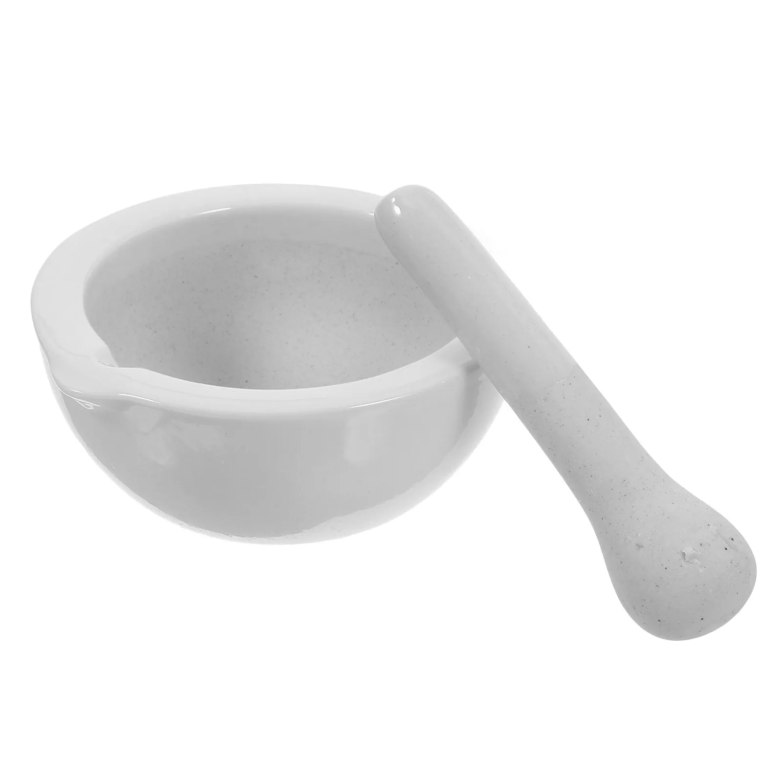 

1Set Ceramic Mortar and Pestle Laboratory Mortar for Grinding Spices Medicine Garlic Mini Porcelain Pestle High Temperature