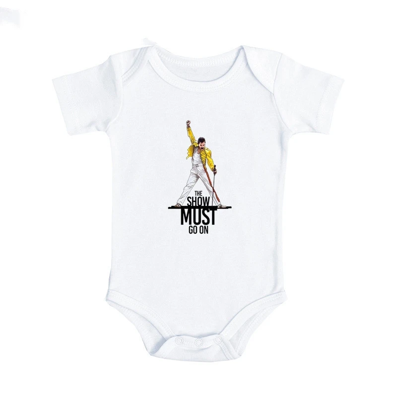 Infant Bodysuits Freddie Mercury The Queen Rock Band Print Newborn Romper Summer Jumpsuit Outfits Onesie Boys Girls Clothes