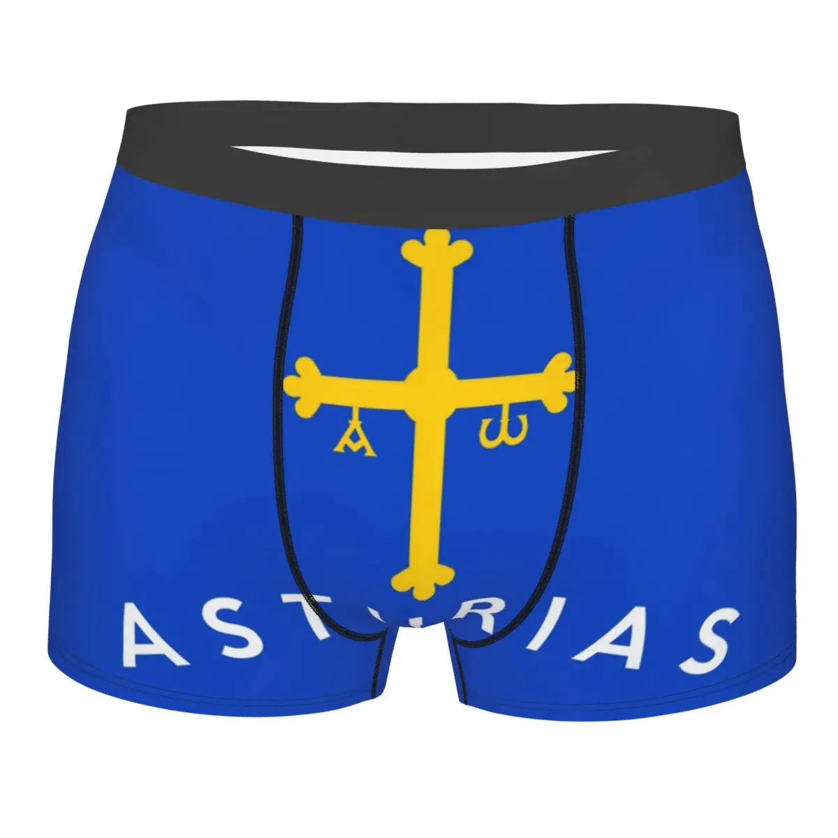 

Мужское нижнее белье с флагом Астурии, сексуальные трусы-боксеры с принтом, индивидуальный дизайн, Испания