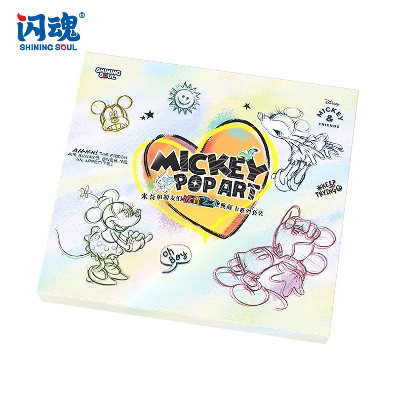 

Подарочный набор коллекционных карточек ShiningSoul New Disney Mickey and Friends в стиле поп-арт — аниме-товары и праздничный подарок
