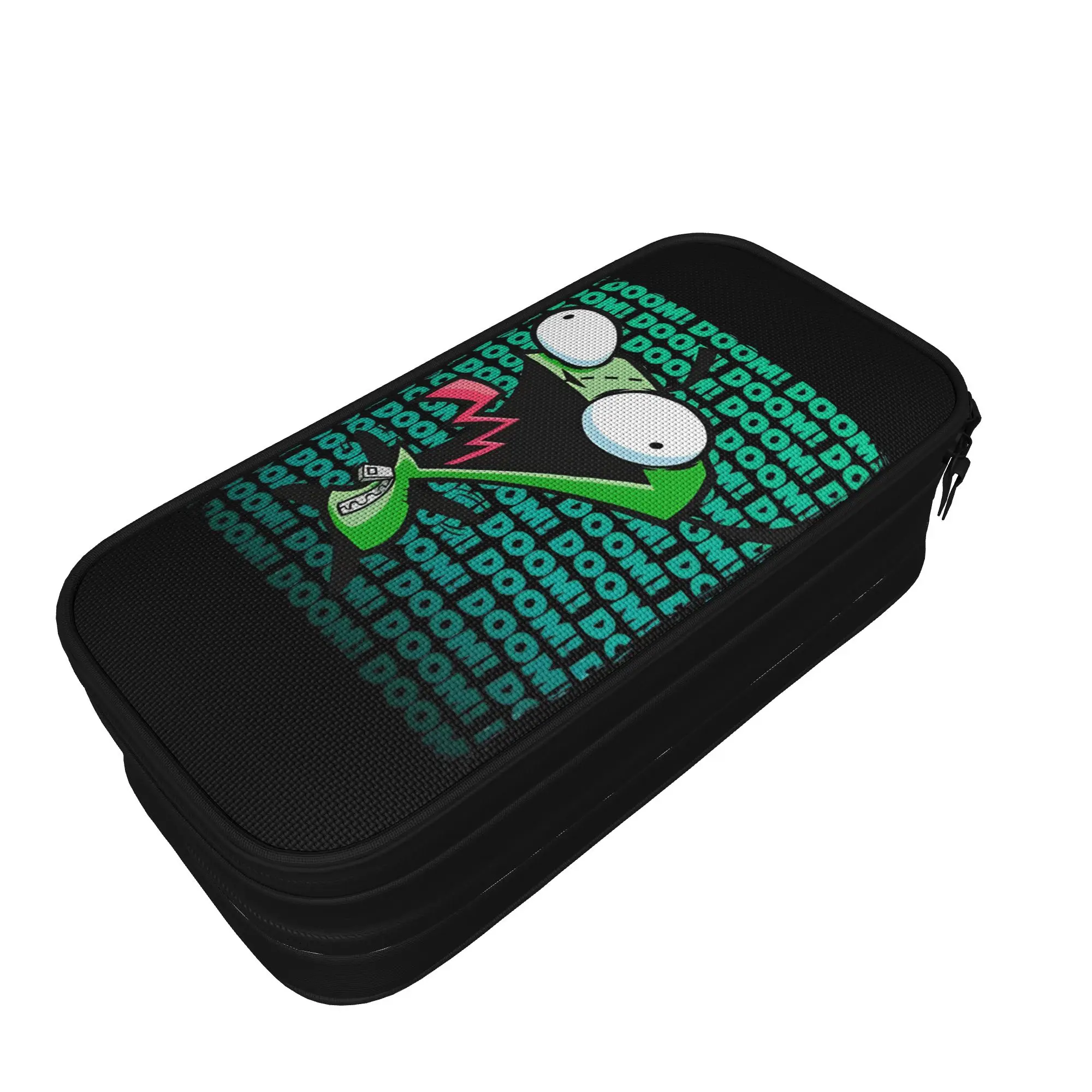 Creative Invadered GIR Impending Zim Pencil Case Cartoon Pencilcases Pen Box Student Large Storage Bag School Zipper Stationery