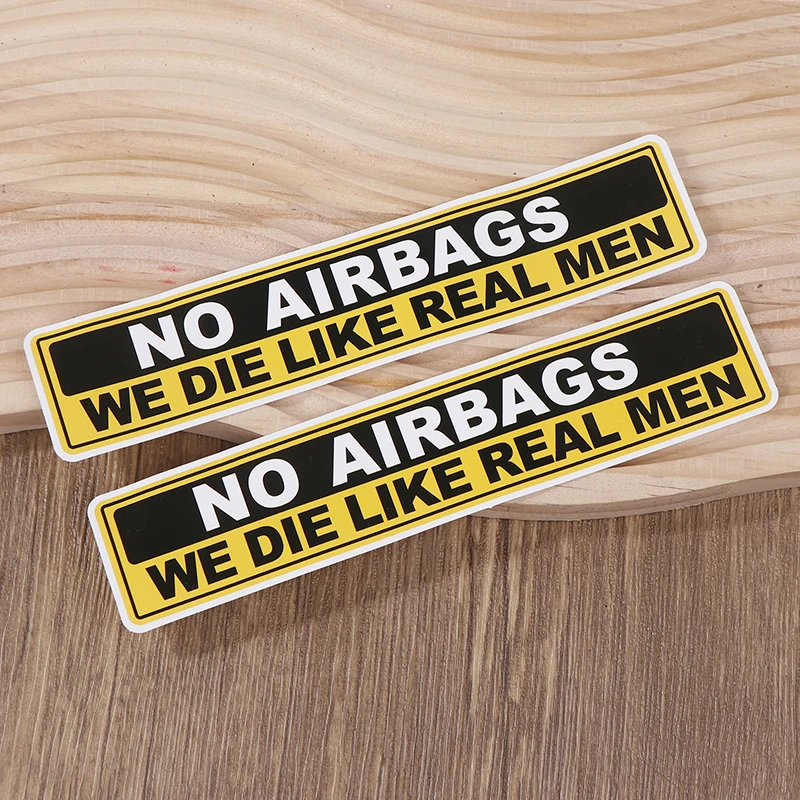 ملصقات للدراجات النارية بدون أكياس هوائية قطعتان، شارات تحذيرية للسلامة مبتكرة للخوذة، خزان الوقود، المصد، حاجب الشمس، لهجات نافذة السيارة #4