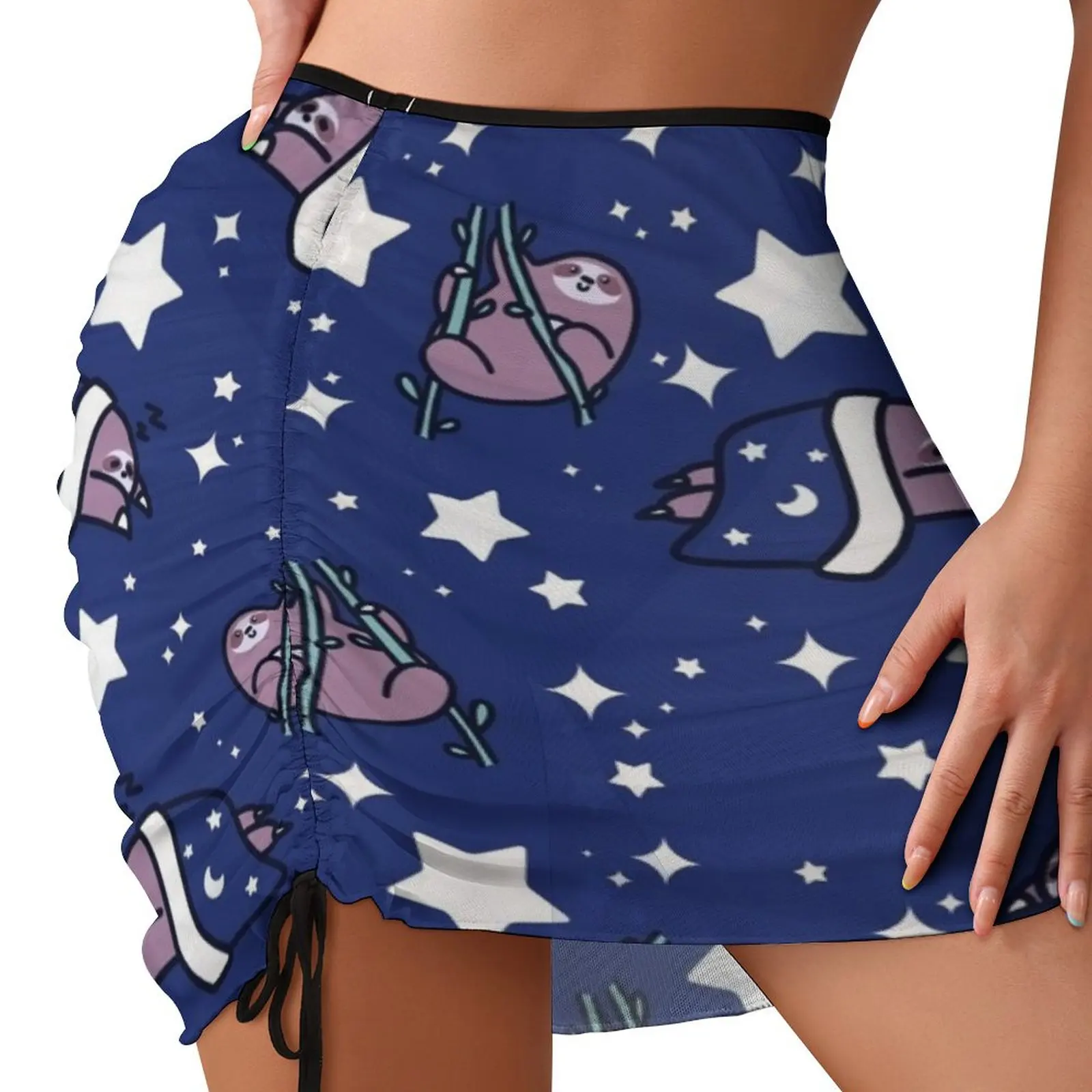 

Starry Sloth Pattern Beach Skirt Women clothing School skirt summer dress for women 2024 women's stylish skirts