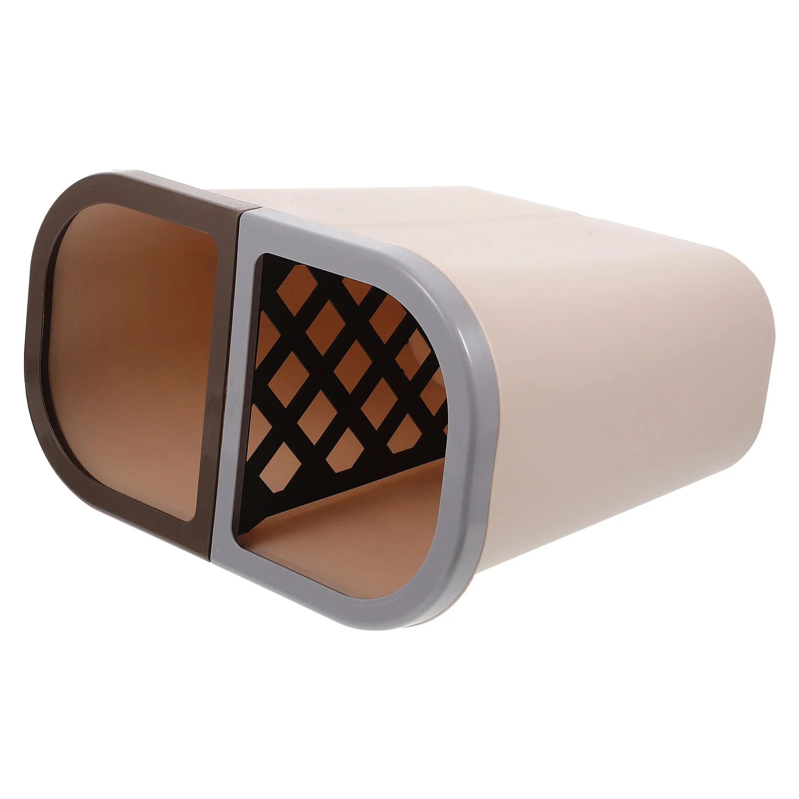 

Double Compartment Trash Can Garbage Bin Simple Appearance Design Space Saving Wide Application Home Office Waste Bin