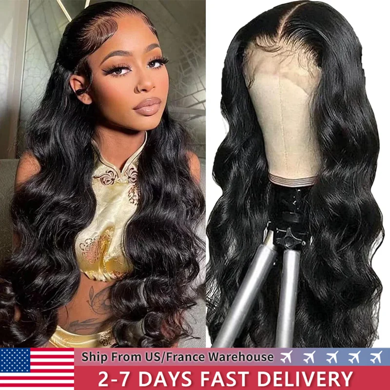 

36inch 13x4 Body Wave Lace Front Wig Human Hair PrePlucked Brazilian Human Hair Lace Frontal Wigs For Women 13x6 Lace Front lWig