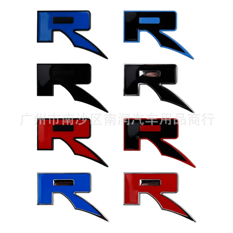3D Metal R Logo Emblem Letters Car Trunk Badge R Sticker Accessories For Ford Raptor SVT