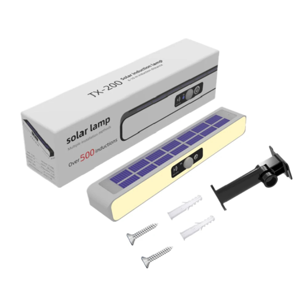 

Водонепроницаемый светодиодный солнечный свет, уличный фонарь, регулируемая подставка, датчик движения, зажимная лампа, автоматическое включение для забора, передней двери, гаража