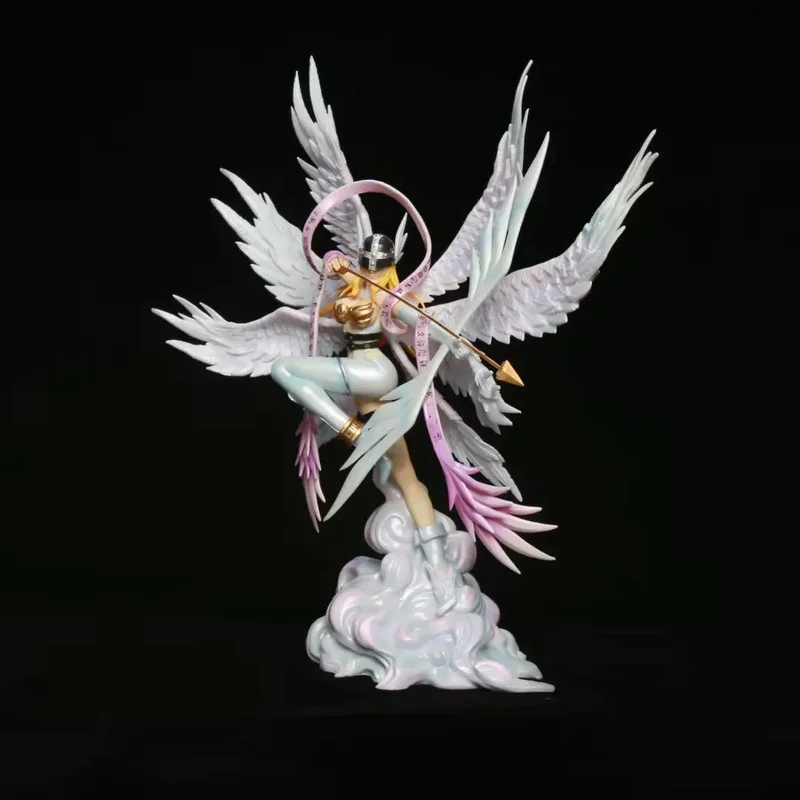 In-Stock 28cm Digimon Adventure Anime Figure Angewomon Yagami Hikari Childhood Goddess Exquisite Desktop Ornaments view 6