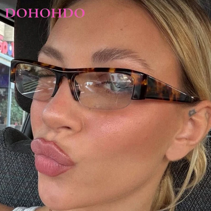 

Vintage Half Frame Women Sunglasses New Trendy Brand Designer Classic Shades Men Travel Driving Sunglasses Female UV400 Lentes