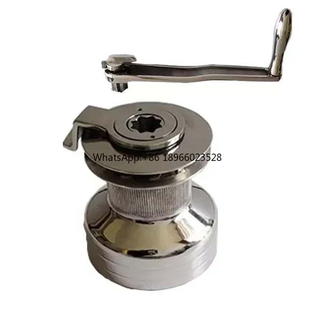 Marine Rope Capstan Stainless Steel Anchor Hand Winch Manual Windlass