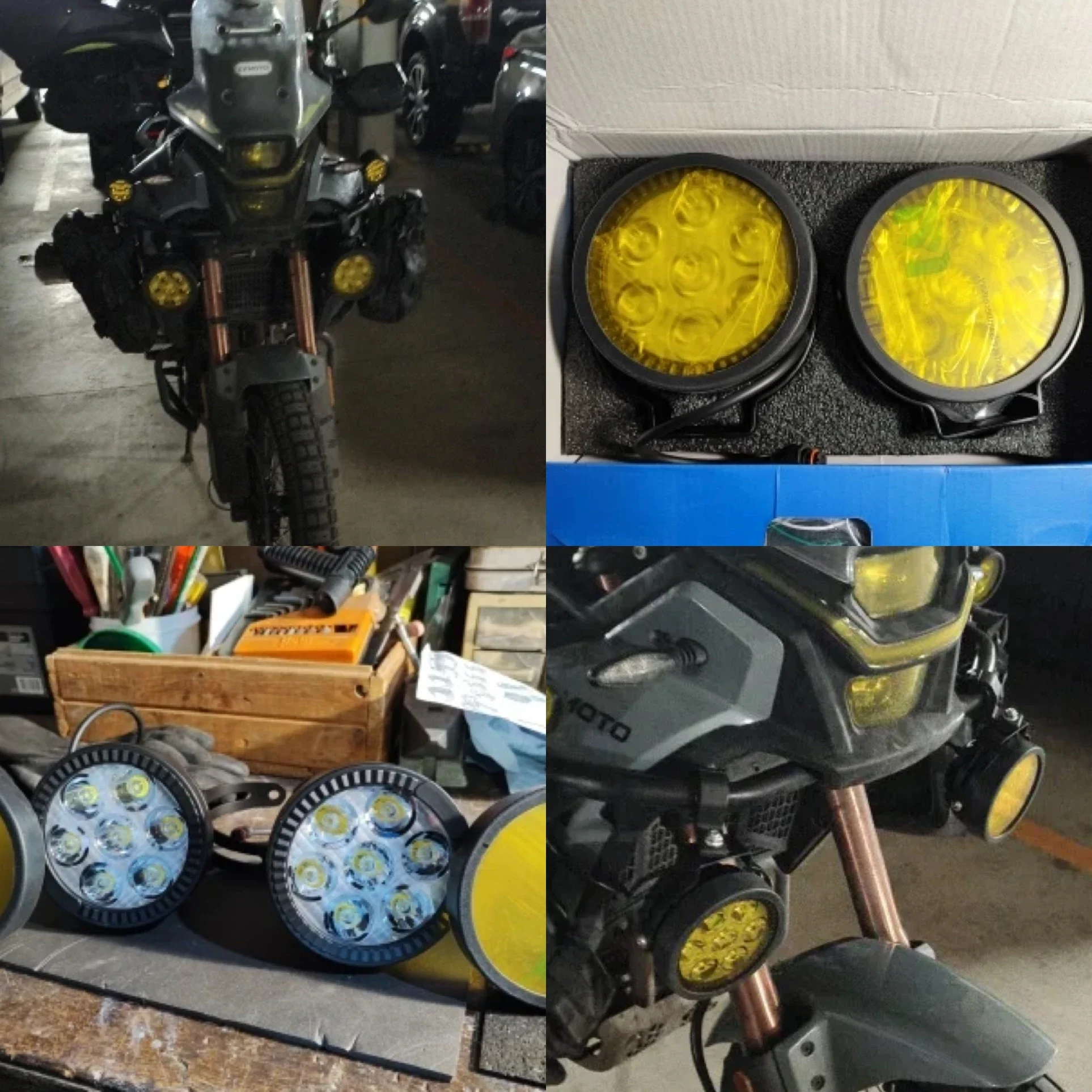 HAOLIDE 5inch Led Driving Light 6000k White 3500k Amber Strobe Flash Spotlight Fog lights off-road use R1250GS F800 F850 F900