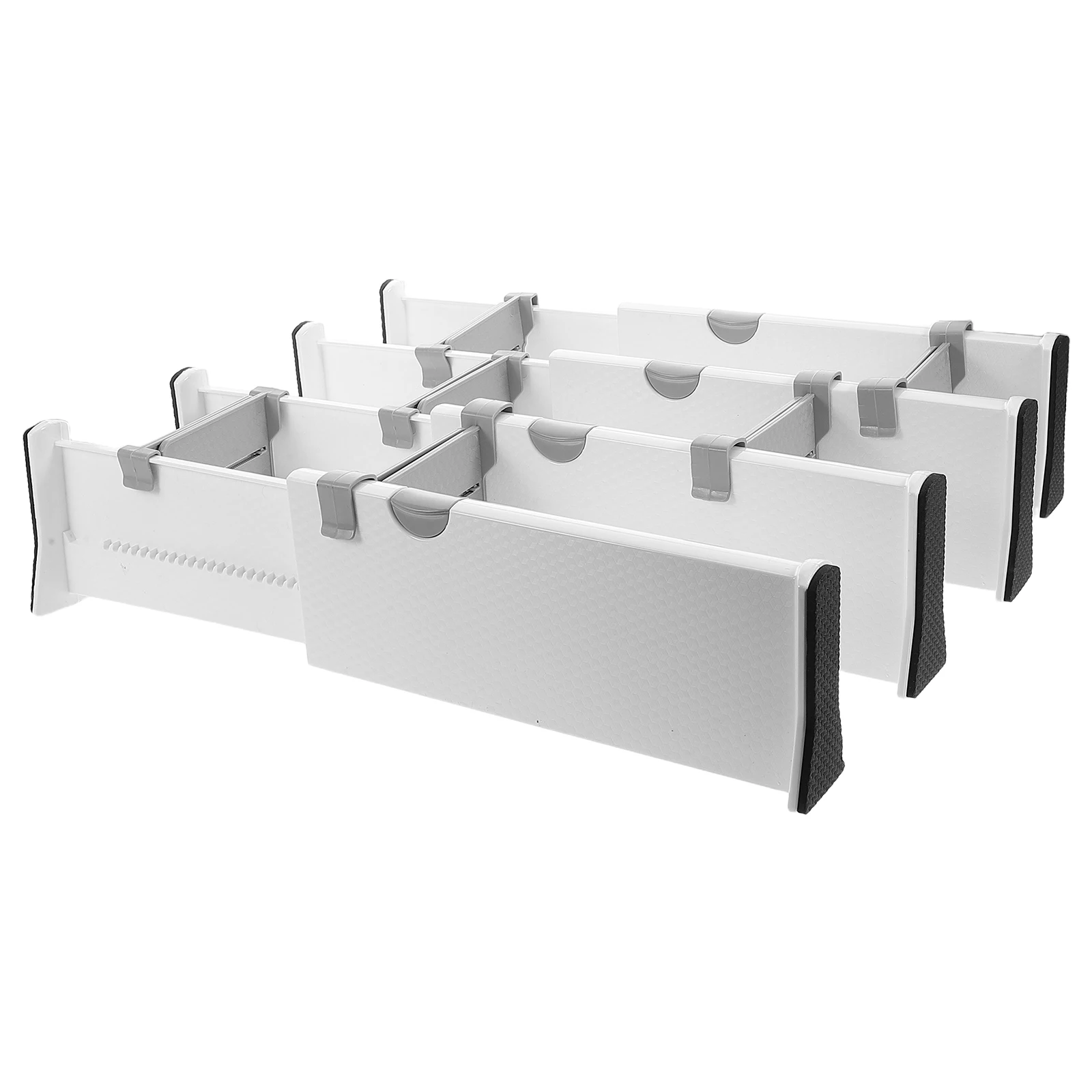 

Adjustable Expandable Dividers Plastic Separators For Clothes Makeup Kitchen Utensils Storage Closet Cabinet Bathroom Dresser