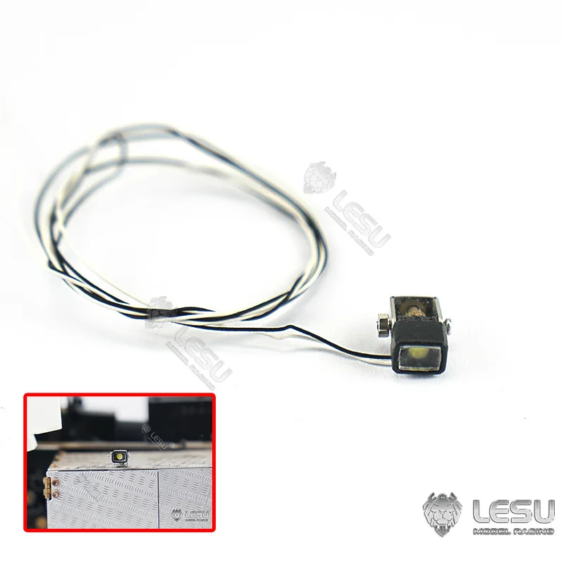 LESU RC Truck Accessories LED Spot Light Spolight Upgraded Part For DIY 1/14 RC Excavator Tractor Dumper Tipper Truck Model