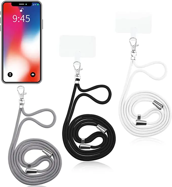 3 Pieces Universal Phone Lanyard Portable Neck Rope Cord Strap Smartphone