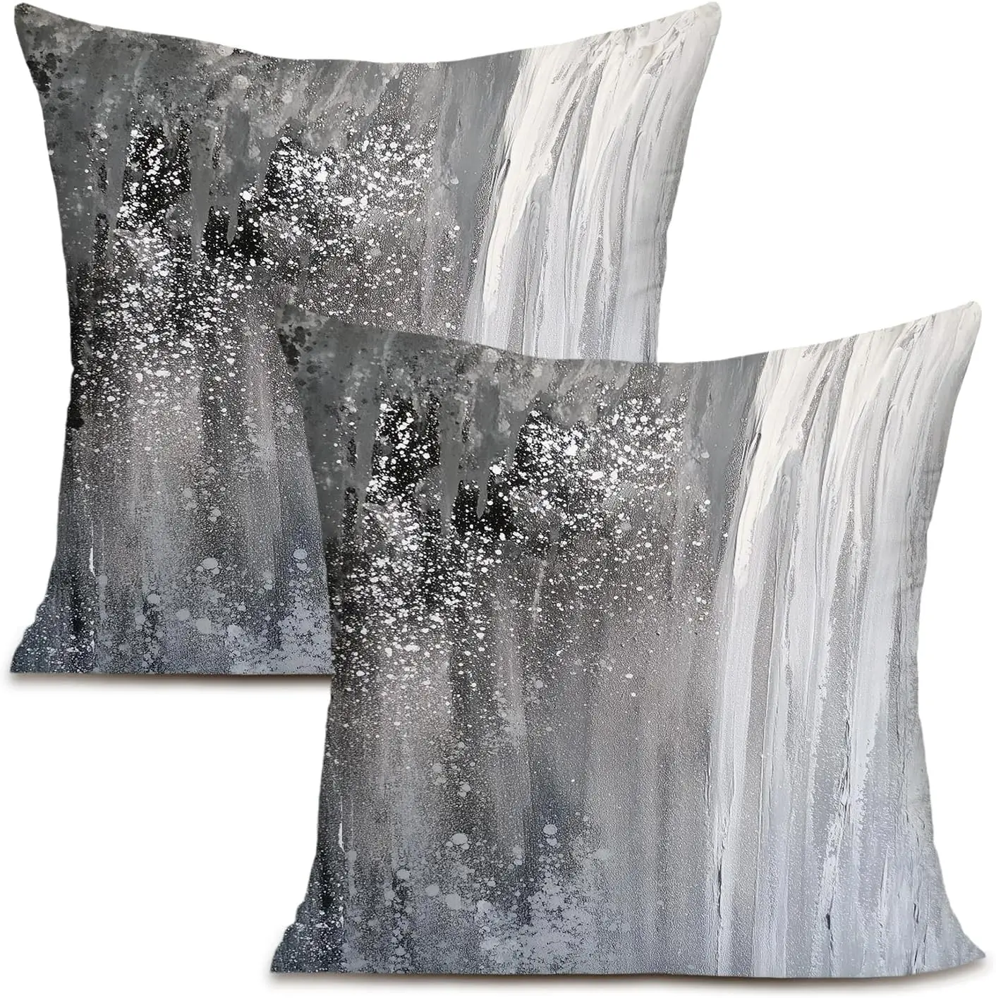 

Grey And White Throw Pillow Covers Decorative Throw Pillow Covers For Couch Sofa Bed Living Room Bedroom 20X20 Hes Set Of 2