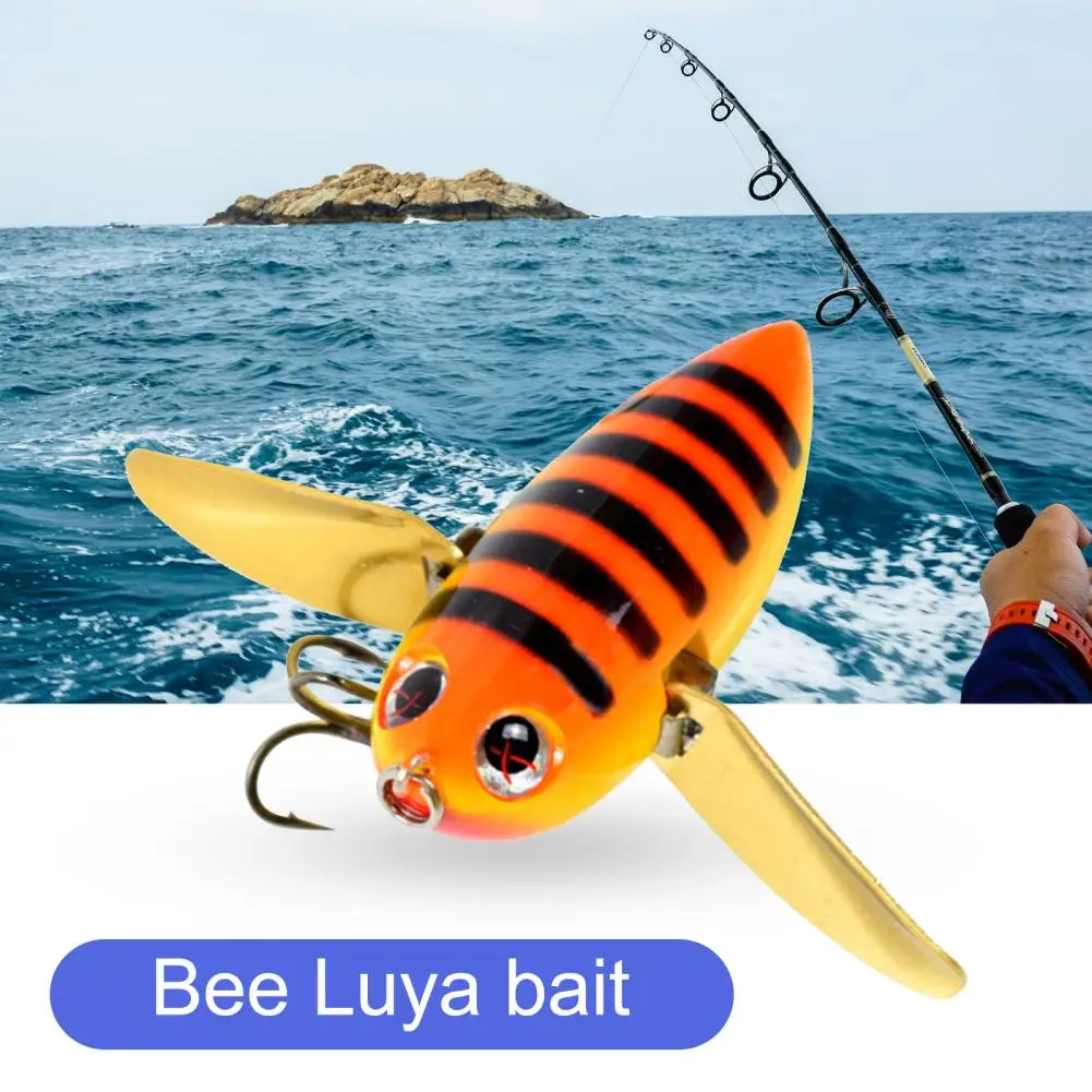 12.5g 5.8cm Bionic Bee Bait Delicate Floating Fake Bee Lure Bionic Bee Bait Insect False Horse Mouth for Fishing