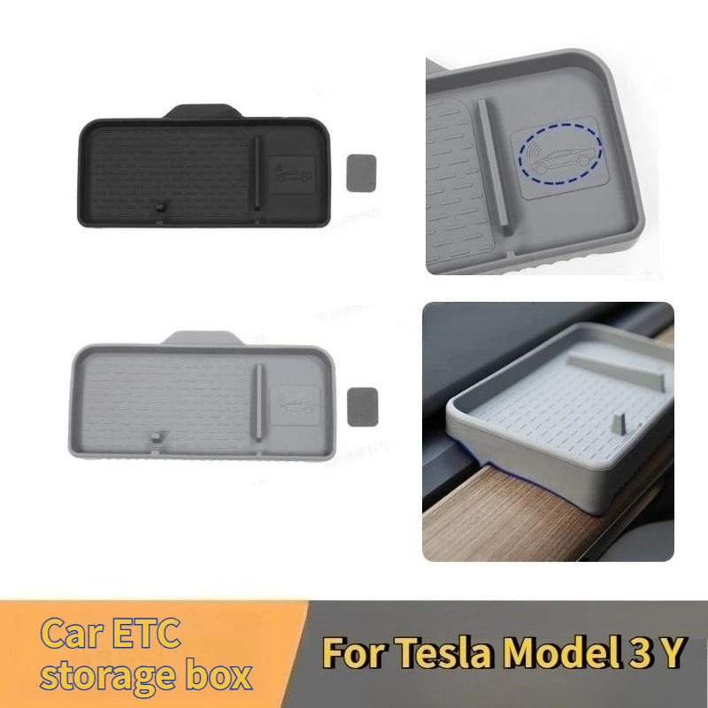 

Органайзер для приборной панели Tesla Model 3/Y, силиконовый бокс для хранения, подставка для экрана, центральный органайзер, автомобильные аксессуары 2024