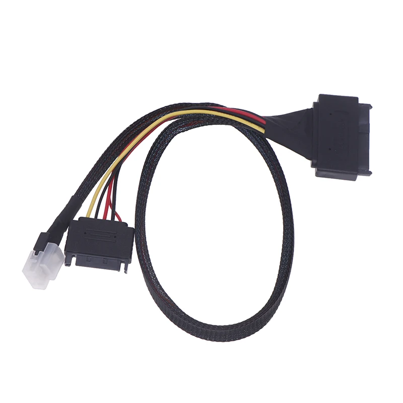 

1PC DIY Accessories PCIe 4.0 SlimSAS 4i SFF-8654 To U. 2 U.3 SFF-8639 SSD Connection Cable Available In 0.5m