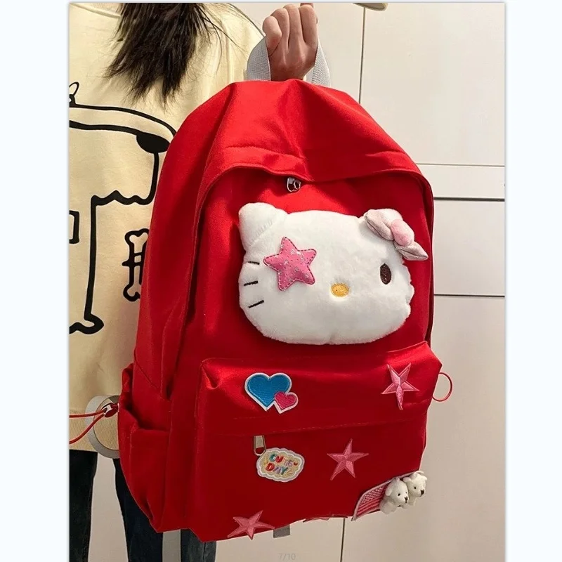 024 plecak hellokitty kreskówka kreskówka zabawna dla dzieci kotek kot jk plecak torba studencka gwiazda torba na przyprawy kampus