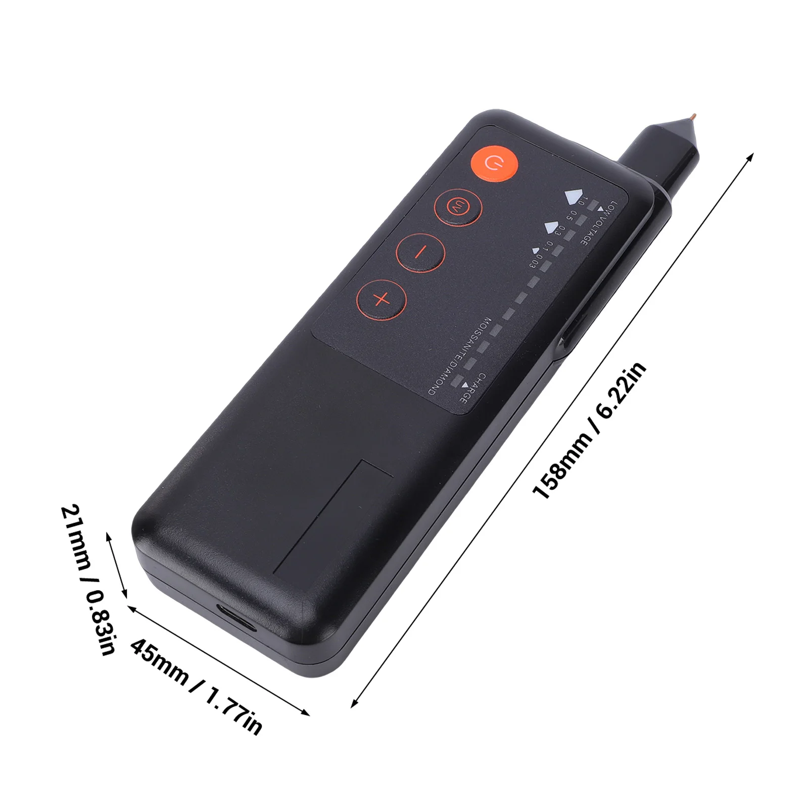 Jewelry Tester Type C Rechargeable High Accuracy Portable Gemstone Detector for Identification Diamond Tester Pen