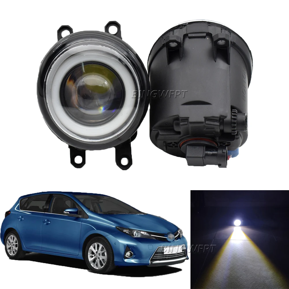 2PCS / LOT Super Bright LED Fog Light + Angel Eye Fog Lamp For Toyota Auris (_E18_) Hatchback 2012 2013 2014 2015 2016 2017 2018