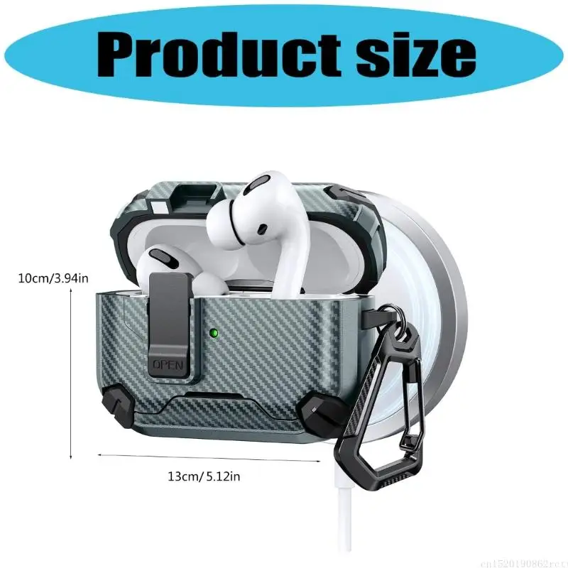 D5BB ฝาครอบป้องกันล็อคอัตโนมัติสำหรับหูฟัง Pods รุ่นที่ 3 ขาตั้งโทรศัพท์กันกระแทก