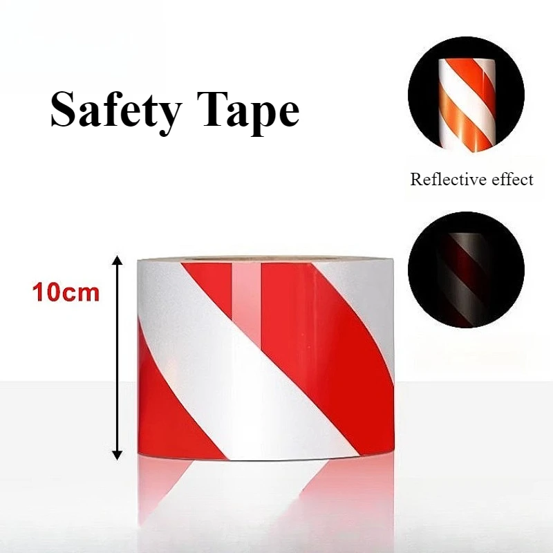 Outdoor Notfall Sicherheit Traktion Band Sicherheit Schutz Rot Weiß Barrikade Band Gefahren Warnband Reflektierende Sicherheit Band