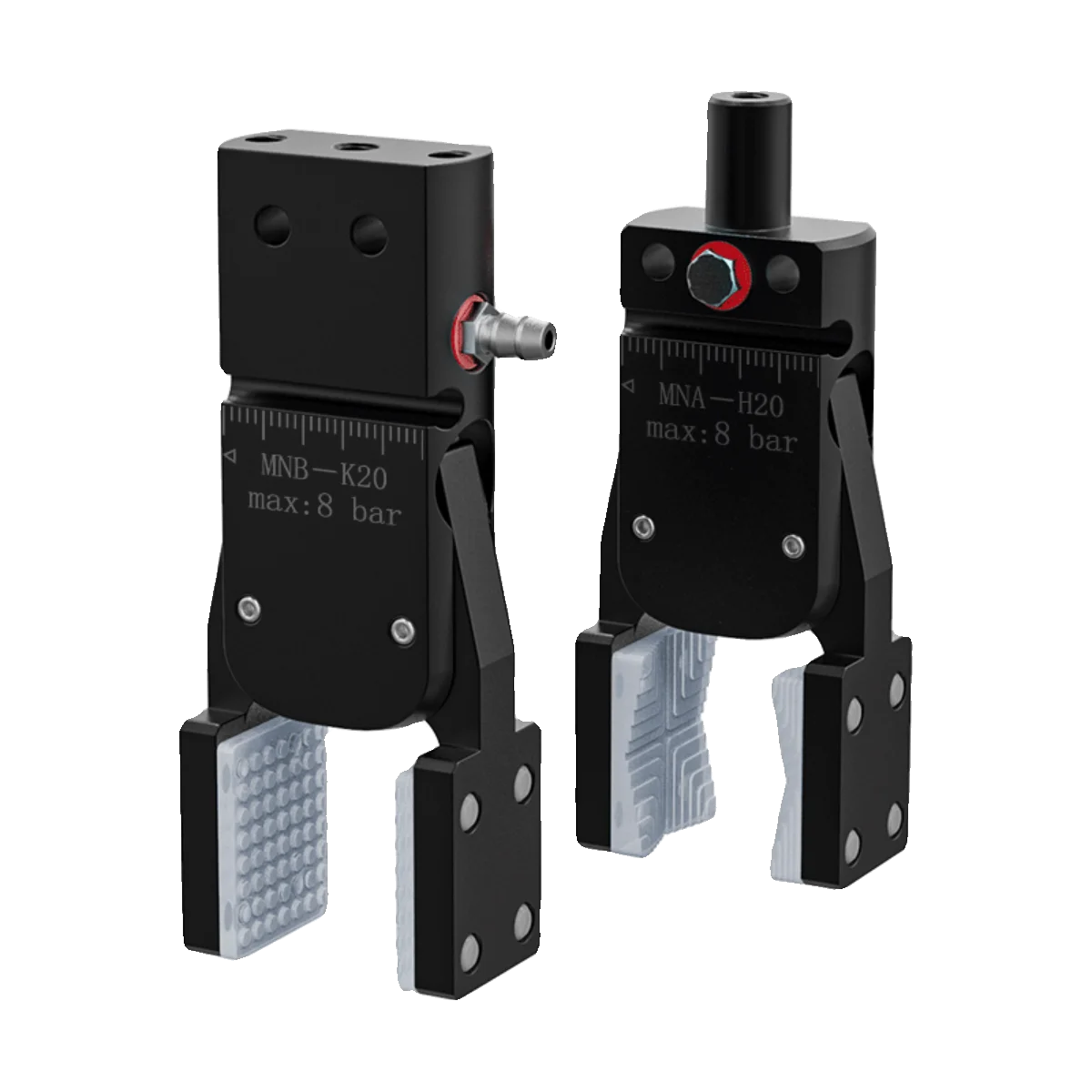Injection molding manipulator mini special-shaped fixture accessories J1060 external thread curved mini clip magnetic wide port