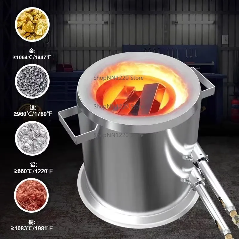 12 24 كجم بأسعار تنافسية الألومنيوم الذهب والفضة والنحاس المحرك الحديد الأساسية المشبك عدة للأفران الصناعية الخردة إعادة تدوير المعادن #3