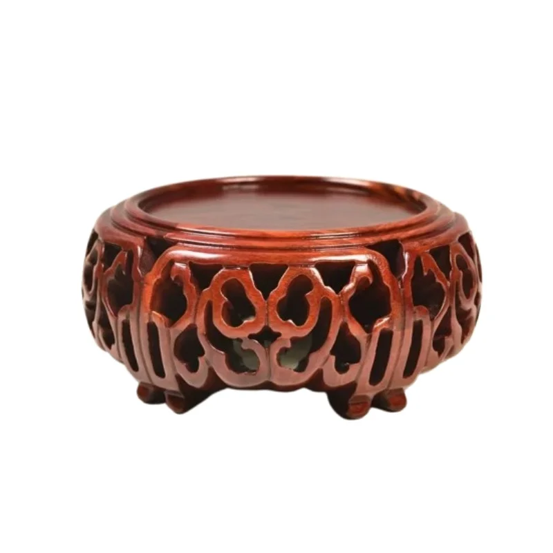 

Premium Rosewood Base Coffee Tea Sets Pedestal Vase Flowerpot Display Stand Incense Burner Base Bonsai Plant Decor Shelf