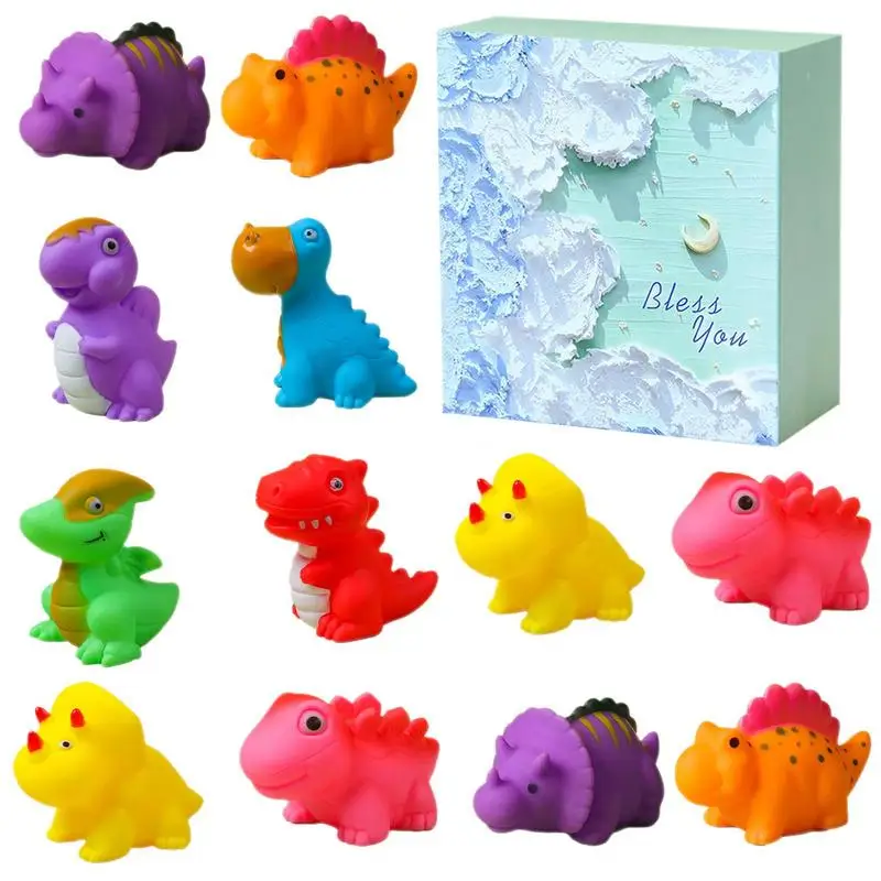 

Dinosaur Bathtub Toys Baby Swimming Water Play Toys Children Cute Animal Toys Colorful Rubber Dinosaur Bathtub Toys For beach