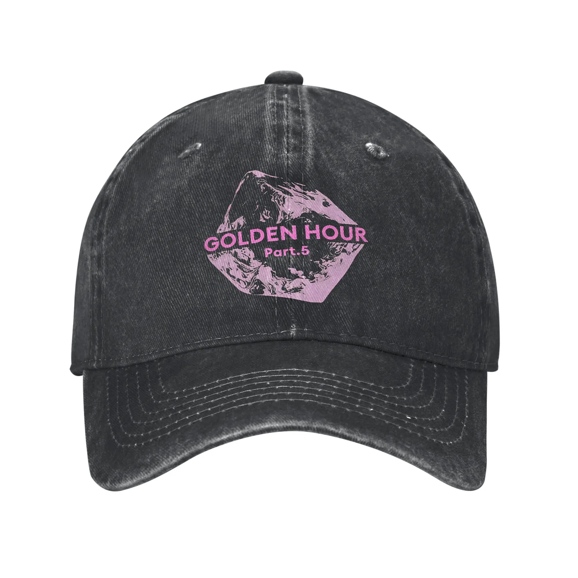 Washed Baseball Cap A-ATEEZS Album GOLDEN HOUR  Part.5 Summer Hip Hop Hats For Unisex Men Stylish Tennis Skate Sun Baseball Caps