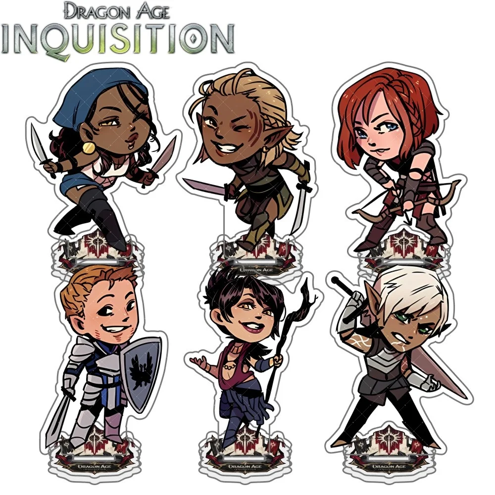 Dragon Age Inquisition Maxwell Mahanon Edric Kaaras New 10cm Acrylic figure Stand keychain Prop Decor Game Cartoons Gifts