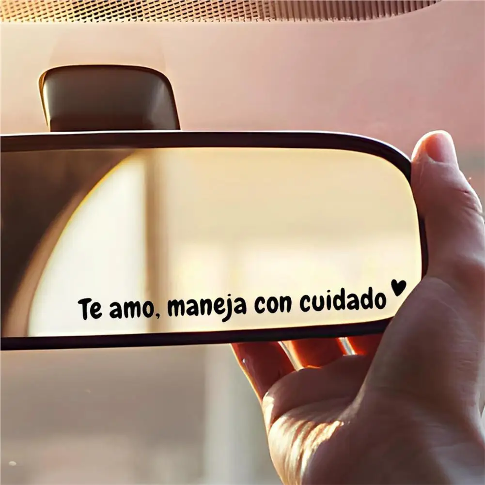 

Te Amo Maneja Con Cuidado Drive Safe Наклейка на зеркало Симпатичные наклейки на автомобиль Наклейка на зеркало заднего вида Подарки на День Святого Валентина для нее M7L6