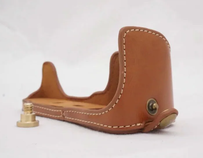 カメラビデオバッグpuハーフケースforsona6400 a6300 a6000