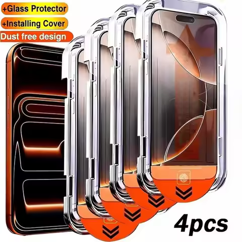 4PCS Fingerprint Unlock Screen Protectors For Samsung S25 Edge S22 S23 S24 Ultra Plus S21 S20 FE A56 5G A36 A26 A16 A55 A54 A33