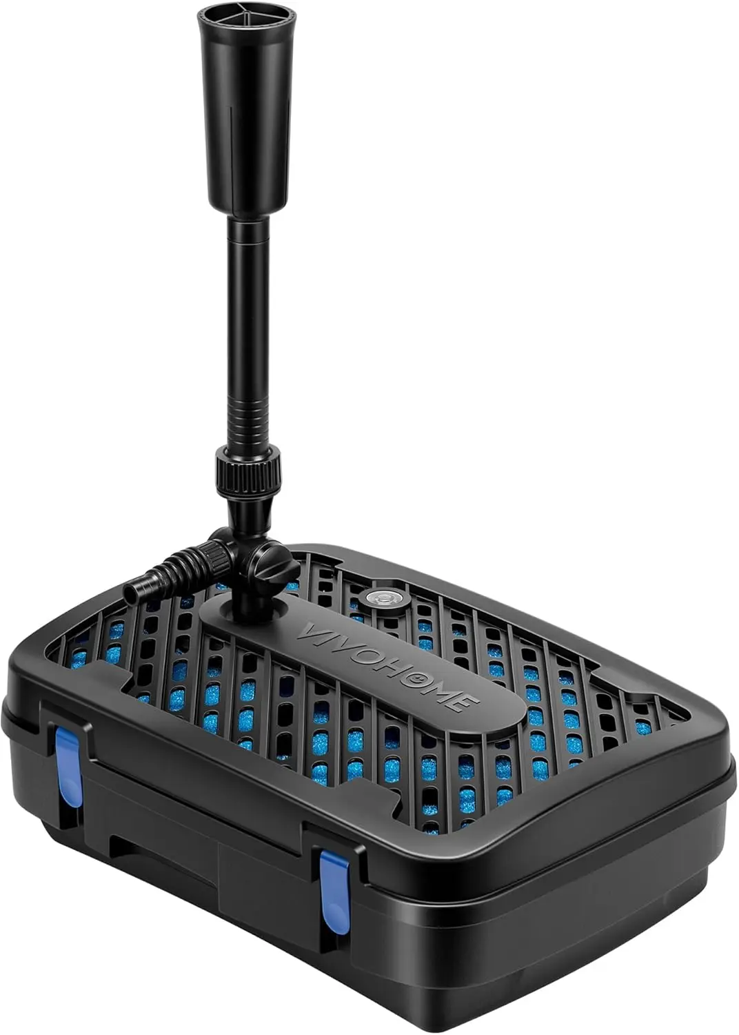 All-in-One Pond Filter Fountain Kits, 790GPH Pond Pump for Pond | Multi-Stage Filtration, 33ft Power Cord, 13W Light, Outdoor Water Features, Ponds Up to 1320gallons