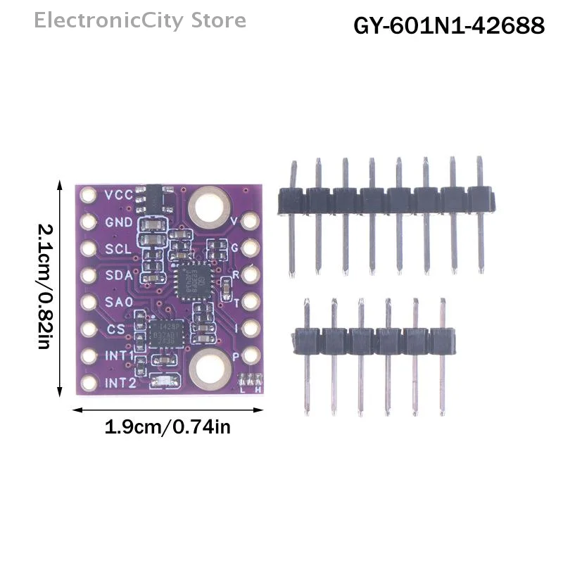 

Датчик гироскопа 601N1 с самым высоким рейтингом, 6-осевым модулем акселерометра ICM-42688, ICM-45686 и BMI323