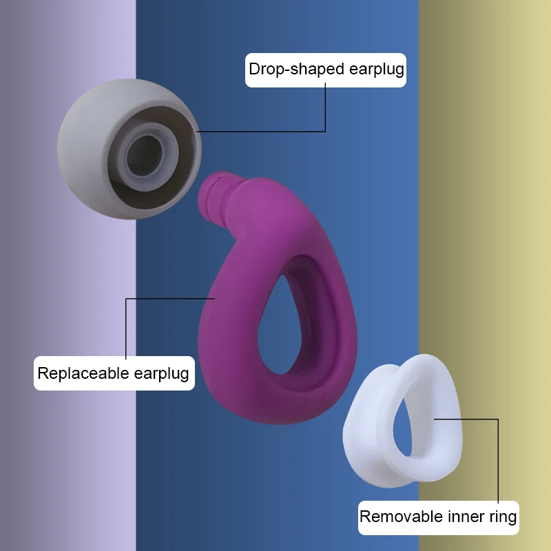 Imagem -04 - Xinkatior Anti Ruído Silicone Tampões à Prova d Água Plugues de Redução de Ruído Tampões de Sono com Cancelamento de Ruído Dormindo