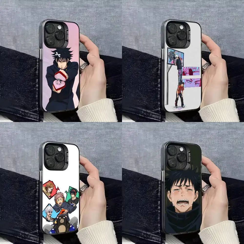 

J-Jujutsu K-Kaisen Megumi Fushiguro Phone Case For iPhone 17,16,15,14,13,12,11,Pro,Max,Plus,E,Air,Mini Black IMD Cover