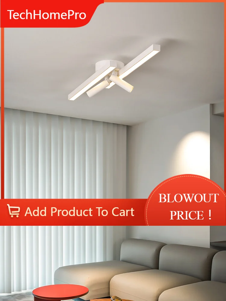 TechHPCreative Double Line Design Modern LED Ceiling Light